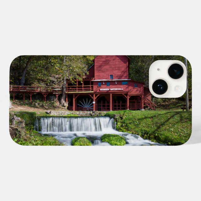 Hodgson Water Mill Landscape iPhone Case (Back (Horizontal))