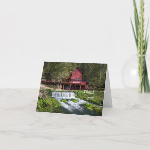 Hodgson Water Mill Landscape Thank You Card