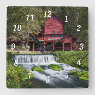 Hodgson Water Mill Landscape Wall Clock
