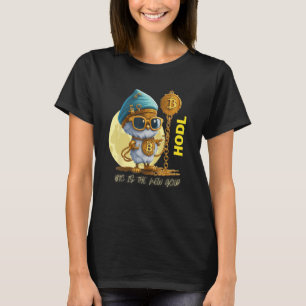 HODL Bitcoin BTC Genie Moon T-Shirt