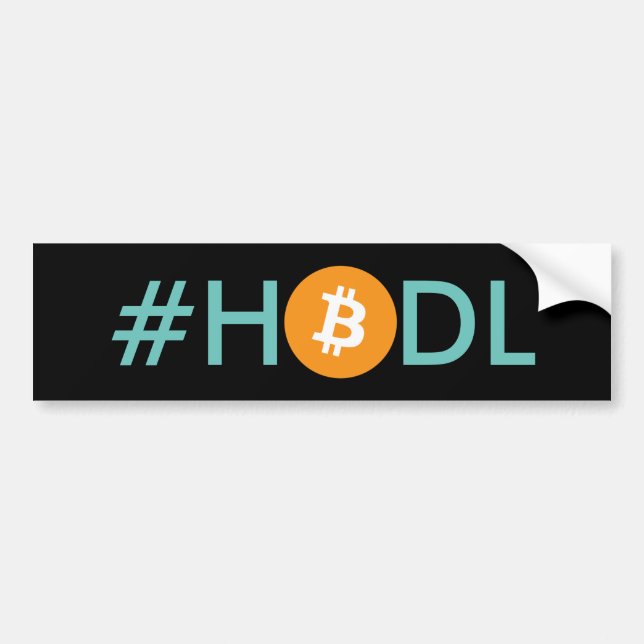 #HODL Bitcoin Bumper sticker (Front)