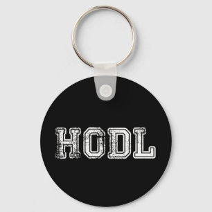 Hodl Cryptocurrency Print Key Ring