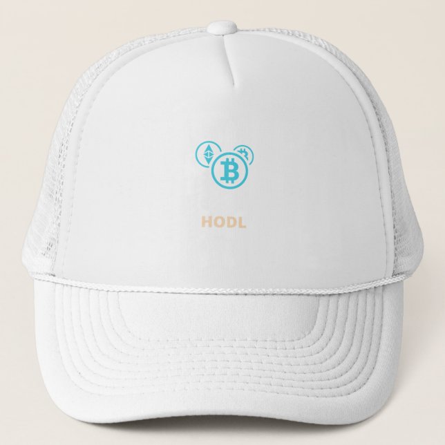 HODL - cryptocurrency Trucker Hat (Front)