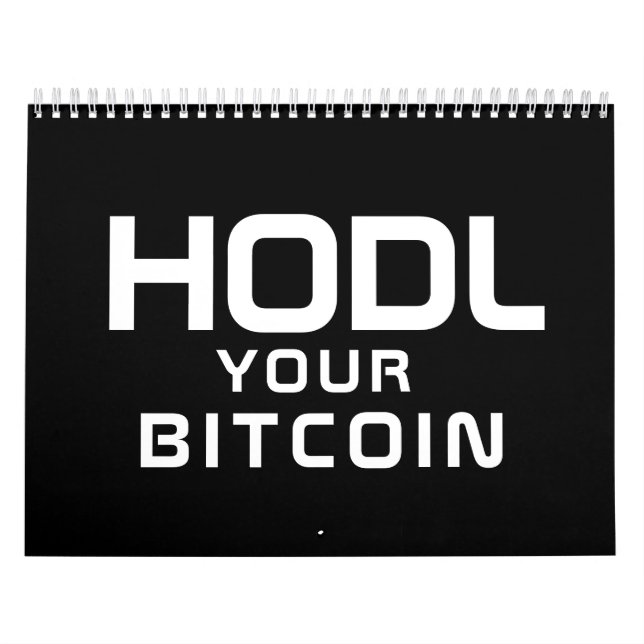 HODL your bitcoin Calendar (Cover)