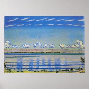 Hodler - Rhythmic Landscape On Lake Geneva 1908 Poster