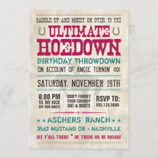 Hoedown Invitation