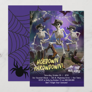 Hoedown Throwdown, Halloween Dance Party  Invitation