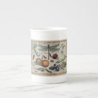 Hoefnagel Antique Insects flowers Bone China Mug