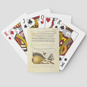 Hoefnagel Vintage Pear & Insects 1500s Renaissance Playing Cards