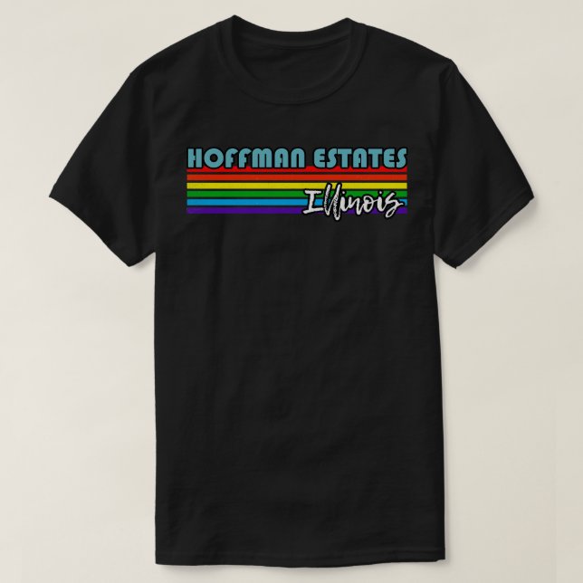 Hoffman Estates Illinois Pride  Hoffman Estates LG T-Shirt (Design Front)