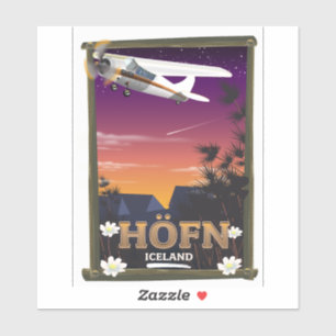 Höfn Iceland Flight poster