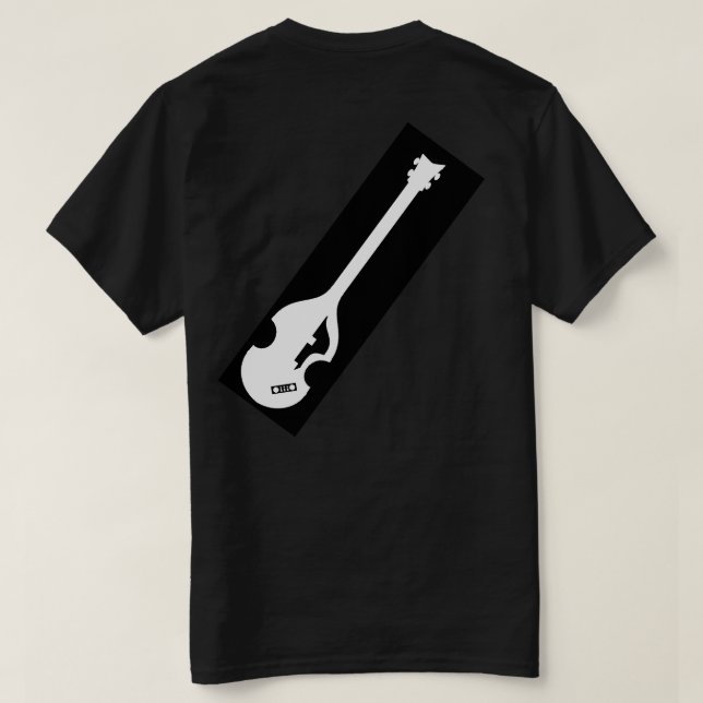 Hofner Bass Player front back T-Shirt (Design Back)