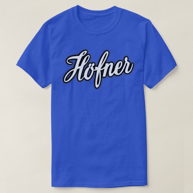 Hofner   White  T-Shirt (Design Front)