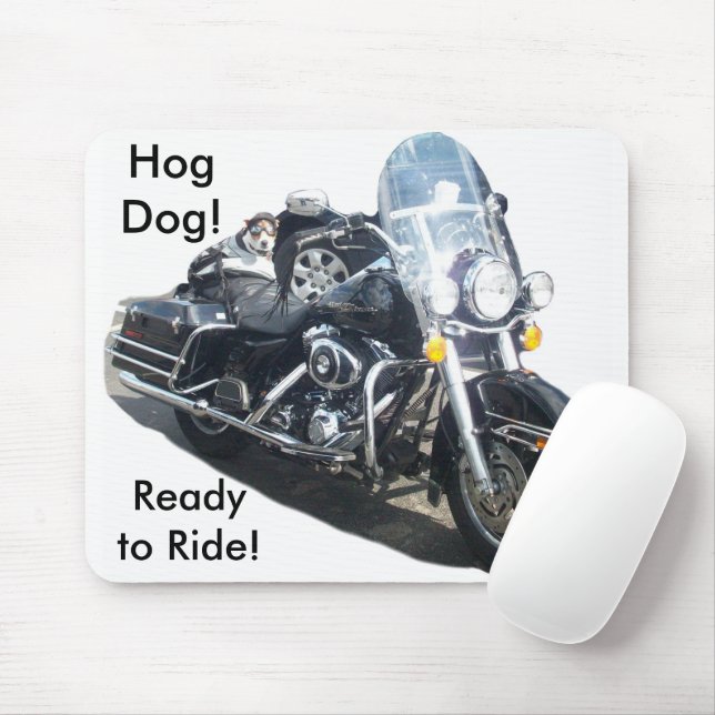 Hog Dog - Ready to Ride! Mouse Pad (With Mouse)