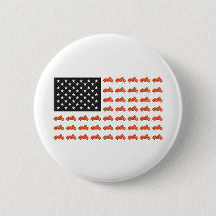 HOG-Flag---Orange 6 Cm Round Badge