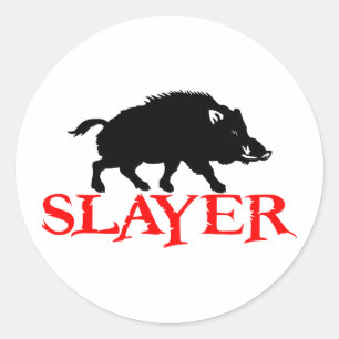 HOG SLAYER CLASSIC ROUND STICKER