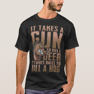 Hog watercolor labrador bulldog T-Shirt