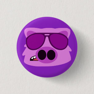 Hog Wild 3 Cm Round Badge
