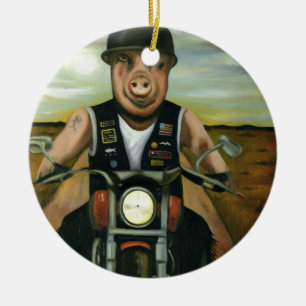 Hog Wild Ceramic Tree Decoration