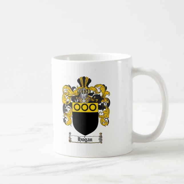 HOGAN FAMILY CREST -  HOGAN COAT OF ARMS COFFEE MUG (Right)