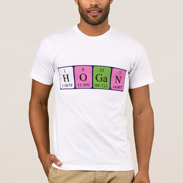 Hogan periodic table name shirt (Front)