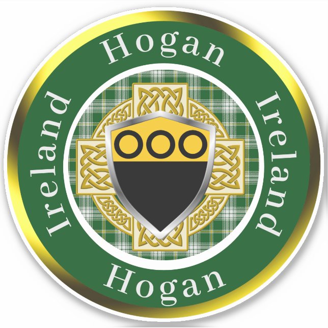 Hogan Shield & Celtic Cross Personalised (Front)