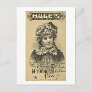 Hoges Horehound Honey Ad Vintage 1879 Postcard
