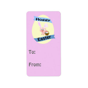 Hoggy Easter! Label