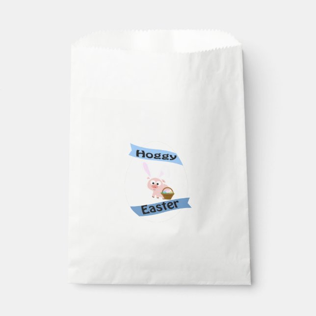 Hoggy Easter Pig Favour Bag (Front)