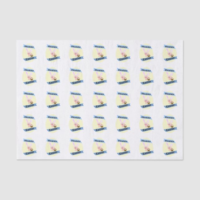 Hoggy Easter Pig Tissue Paper (Front)