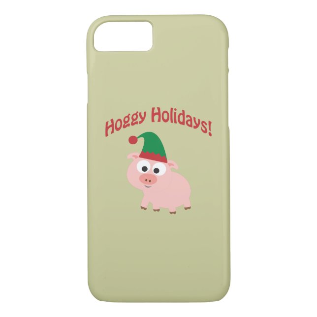 Hoggy Holidays! Elf Pig Case-Mate iPhone Case (Back)