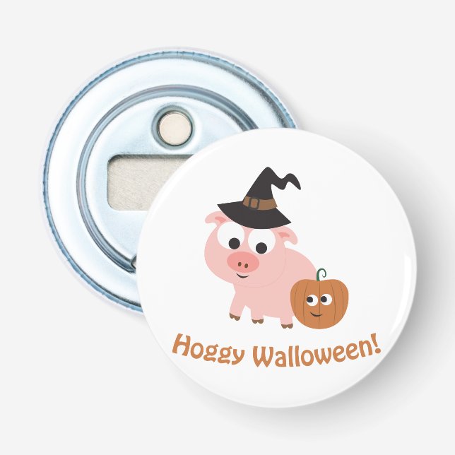 Hoggy Walloween! Bottle Opener (Front)