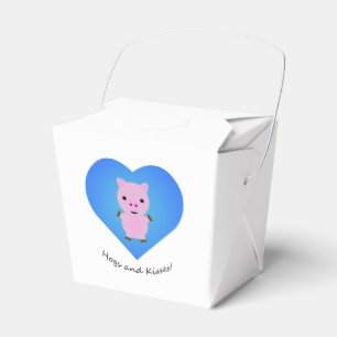 Hogs and Kisses Pig Favour Box