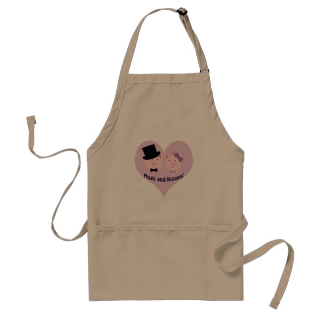 Hogs and kisses! standard apron (Front)