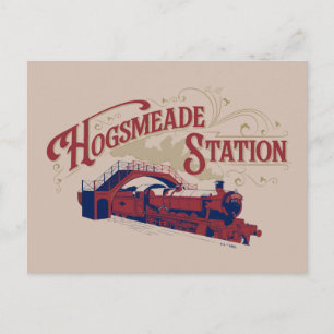 HOGSMEADE Station Vintage Graphic Postcard