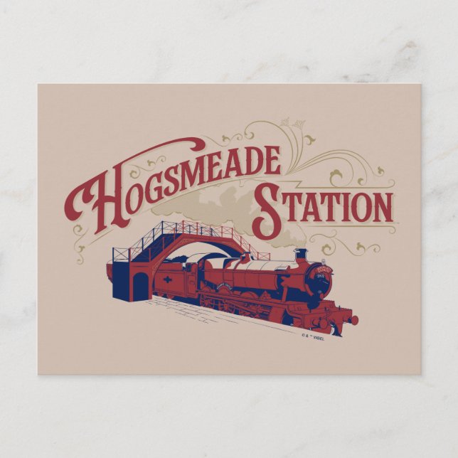 HOGSMEADE Station Vintage Graphic Postcard (Front)