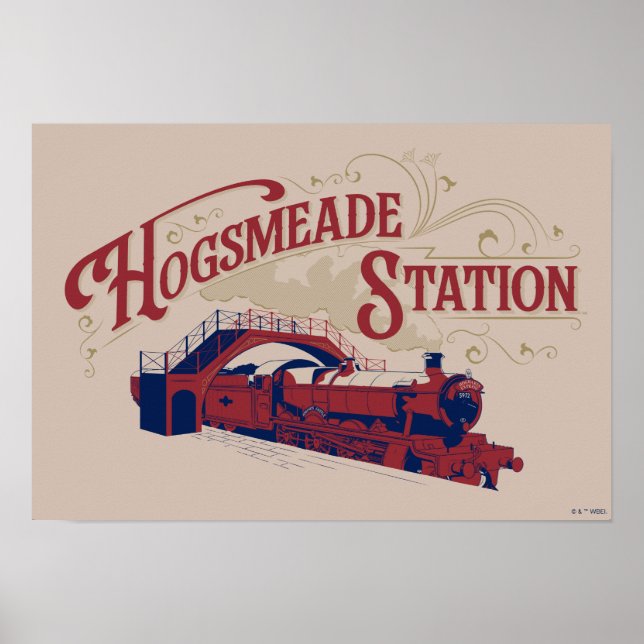 HOGSMEADE Station Vintage Graphic Poster (Front)