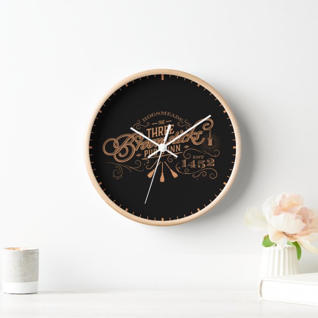 HOGSMEADE™ THE THREE BROOMSTICKS™ Pub & Inn Clock (Home)