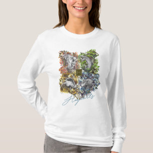 HOGWARTS™ Badge Floral Graphic T-Shirt