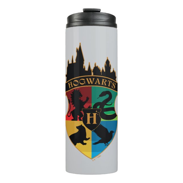 HOGWARTS™ Castle Crest House Pride Badge Thermal Tumbler (Front)