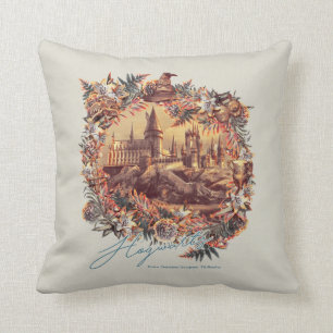 HOGWARTS™ CASTLE Floral Graphic Cushion