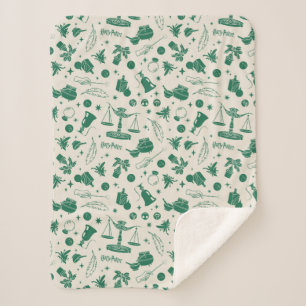 HOGWARTS™ Class Club Pattern Sherpa Blanket