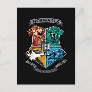 HOGWARTS™ Crosshatched Emblem Invitation Postcard