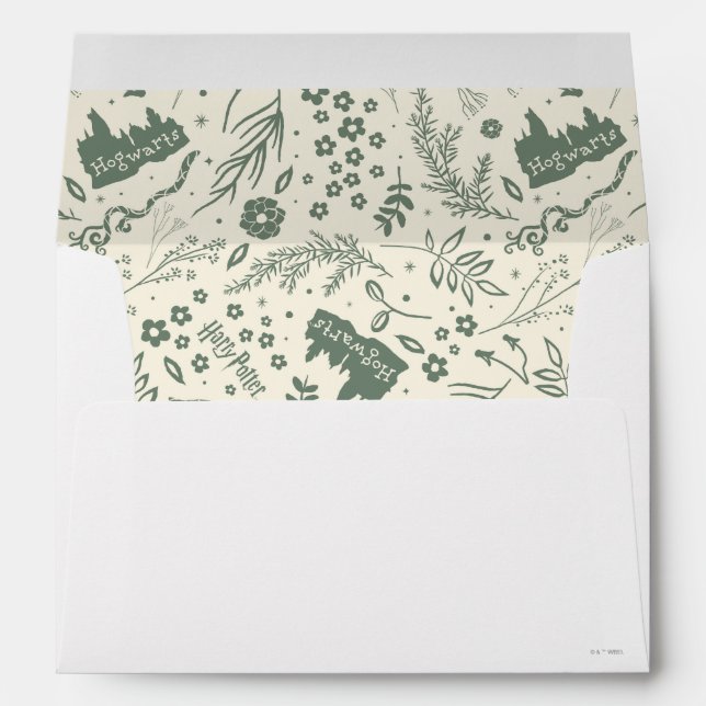 HOGWARTS™ Herbology Magic Pattern Envelope (Back (Bottom))