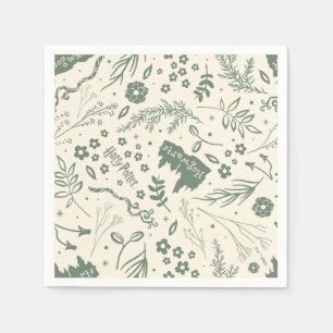HOGWARTS™ Herbology Magic Pattern Napkin