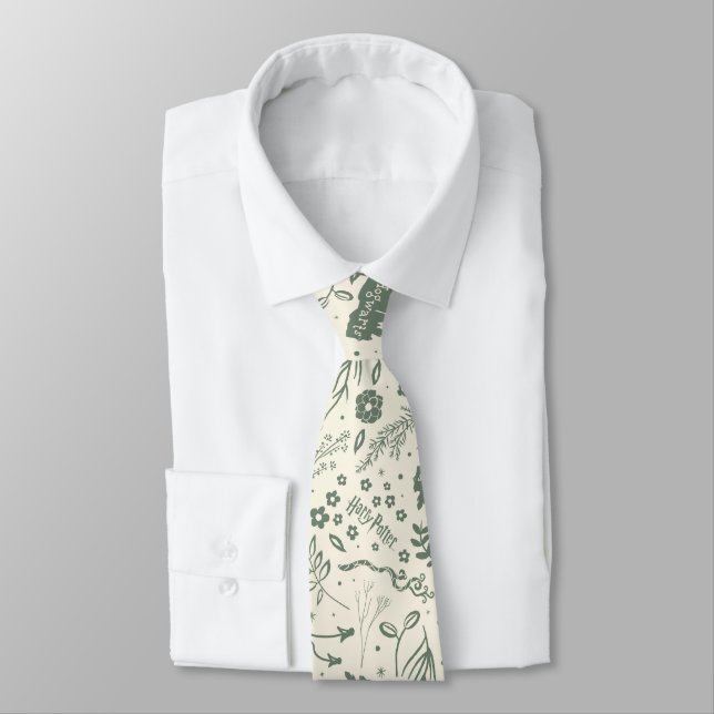 HOGWARTS™ Herbology Magic Pattern Tie (Tied)