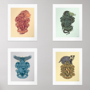 HOGWARTS™ House Crest Tome Illustrations