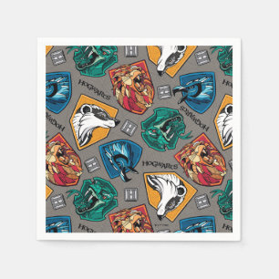 HOGWARTS™ Houses Crosshatched Pattern Napkin