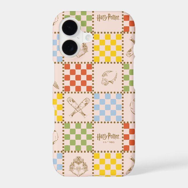 HOGWARTS™ QUIDDITCH™ Team Chequered Pattern (Back)