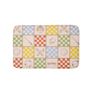 HOGWARTS™ QUIDDITCH™ Team Chequered Pattern Bath Mat
